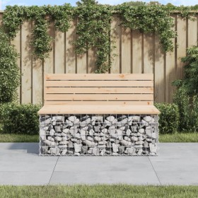 Gabion design garden bench solid pine wood 103x70x65 cm by vidaXL, garden benches - Ref: Foro24-834374, Price: 143,99 €, Disc...