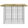 Gabion basket garden bench impregnated pine wood 100x102x72cm by vidaXL, garden benches - Ref: Foro24-834370, Price: 106,08 €...