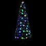 Árbol de Navidad copos de nieve LED fibra óptica negro 240 cm de vidaXL, Arboles de navidad - Ref: Foro24-328465, Precio: 152...