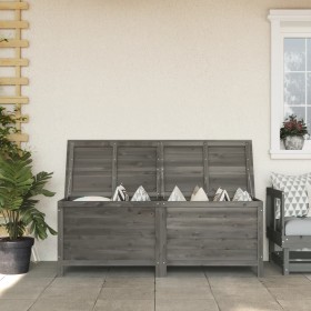 Solid spruce gray anthracite garden chest 150x50x56.5 cm by vidaXL, Outdoor storage boxes - Ref: Foro24-364758, Price: 153,74...