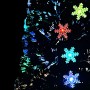 Árbol de Navidad copos de nieve LED fibra óptica negro 240 cm de vidaXL, Arboles de navidad - Ref: Foro24-328465, Precio: 152...