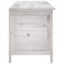 Solid wood garden chest white fir 150x50x56.5 cm by vidaXL, Outdoor storage boxes - Ref: Foro24-364757, Price: 182,49 €, Disc...