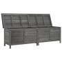 Solid spruce wood garden chest in anthracite grey, 198.5x50x56.5cm by vidaXL, Outdoor storage boxes - Ref: Foro24-364762, Pri...