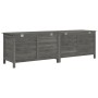 Solid spruce wood garden chest in anthracite grey, 198.5x50x56.5cm by vidaXL, Outdoor storage boxes - Ref: Foro24-364762, Pri...