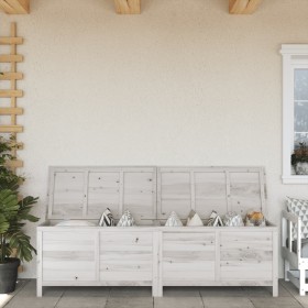 Solid wood garden chest white fir 198.5x50x56.5 cm by vidaXL, Outdoor storage boxes - Ref: Foro24-364761, Price: 197,99 €, Di...