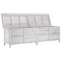 Solid wood garden chest white fir 198.5x50x56.5 cm by vidaXL, Outdoor storage boxes - Ref: Foro24-364761, Price: 221,19 €, Di...