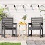 Garden chairs 2 pcs solid pine wood gray 60x48x91 cm by vidaXL, Garden chairs - Ref: Foro24-824055, Price: 88,87 €, Discount: %