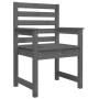 Garden chairs 2 pcs solid pine wood gray 60x48x91 cm by vidaXL, Garden chairs - Ref: Foro24-824055, Price: 88,87 €, Discount: %