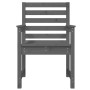 Garden chairs 2 pcs solid pine wood gray 60x48x91 cm by vidaXL, Garden chairs - Ref: Foro24-824055, Price: 88,87 €, Discount: %