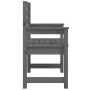 Garden chairs 2 pcs solid pine wood gray 60x48x91 cm by vidaXL, Garden chairs - Ref: Foro24-824055, Price: 88,87 €, Discount: %