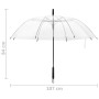 Transparent umbrella 107 cm by vidaXL, Umbrella - Ref: Foro24-149141, Price: 13,08 €, Discount: %