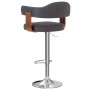 Bar stools, 2 units, dark gray curved wood and fabric by vidaXL, Kitchen stools - Ref: Foro24-327338, Price: 201,49 €, Discou...