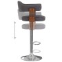 Bar stools, 2 units, dark gray curved wood and fabric by vidaXL, Kitchen stools - Ref: Foro24-327338, Price: 201,49 €, Discou...