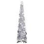 Árbol de Navidad artificial desmontable plateado PET 120 cm de vidaXL, Arboles de navidad - Ref: Foro24-320991, Precio: 17,88...