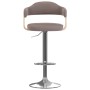 Bar stools 2 units gray taupe curved wood and fabric by vidaXL, Kitchen stools - Ref: Foro24-327339, Price: 197,28 €, Discoun...