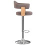 Bar stools 2 units gray taupe curved wood and fabric by vidaXL, Kitchen stools - Ref: Foro24-327339, Price: 197,28 €, Discoun...