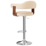 Küchenhocker 2 Stück Kunstleder gebogenes Holz creme von vidaXL, Küchenhocker - Ref: Foro24-327335, Preis: 197,56 €, Rabatt: %