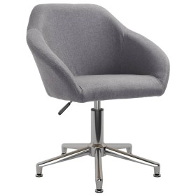 Light Gray Fabric Swivel Office Chair by vidaXL, Office chairs - Ref: Foro24-330508, Price: 118,99 €, Discount: %