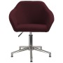 Silla de oficina giratoria tela morada de vidaXL, Sillas de oficina - Ref: Foro24-330519, Precio: 92,89 €, Descuento: %