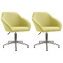 Swivel dining chairs 2 units green fabric by vidaXL, dining chairs - Ref: Foro24-330527, Price: 109,72 €, Discount: %