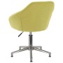 Swivel dining chairs 2 units green fabric by vidaXL, dining chairs - Ref: Foro24-330527, Price: 109,72 €, Discount: %