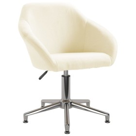 Silla de oficina giratoria de tela color crema de vidaXL, Sillas de oficina - Ref: Foro24-330511, Precio: 122,99 €, Descuento: %