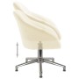 Cream Fabric Swivel Office Chair by vidaXL, Office chairs - Ref: Foro24-330511, Price: 122,99 €, Discount: %