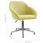 Silla de oficina giratoria tela verde de vidaXL, Sillas de oficina - Ref: Foro24-330515, Precio: 98,76 €, Descuento: %