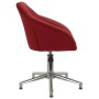 Swivel dining chairs 2 units red wine red fabric by vidaXL, dining chairs - Ref: Foro24-330529, Price: 133,08 €, Discount: %