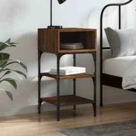 Oak brown engineered wood bedside table 35x34.5x70 cm by vidaXL, Nightstands - Ref: Foro24-825891, Price: 34,58 €, Discount: %