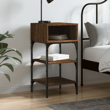 Oak brown engineered wood bedside table 35x34.5x70 cm by vidaXL, Nightstands - Ref: Foro24-825891, Price: 34,56 €, Discount: %