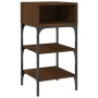 Oak brown engineered wood bedside table 35x34.5x70 cm by vidaXL, Nightstands - Ref: Foro24-825891, Price: 34,56 €, Discount: %