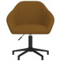 Brown Velvet Swivel Dining Chair by vidaXL, dining chairs - Ref: Foro24-330575, Price: 92,99 €, Discount: %