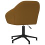 Brown Velvet Swivel Dining Chair by vidaXL, dining chairs - Ref: Foro24-330575, Price: 92,99 €, Discount: %