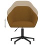 Brown Velvet Swivel Dining Chair by vidaXL, dining chairs - Ref: Foro24-330575, Price: 92,99 €, Discount: %