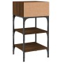 Oak brown engineered wood bedside table 35x34.5x70 cm by vidaXL, Nightstands - Ref: Foro24-825891, Price: 34,56 €, Discount: %