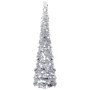 Silver PET folding artificial Christmas tree 150 cm by vidaXL, Christmas trees - Ref: Foro24-320992, Price: 30,38 €, Discount: %