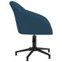 Blue Velvet Swivel Dining Chair by vidaXL, dining chairs - Ref: Foro24-330566, Price: 115,72 €, Discount: %