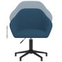 Blue Velvet Swivel Dining Chair by vidaXL, dining chairs - Ref: Foro24-330566, Price: 115,72 €, Discount: %