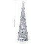 Árbol de Navidad artificial plegable PET plateado 150 cm de vidaXL, Arboles de navidad - Ref: Foro24-320992, Precio: 30,38 €,...