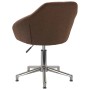 Swivel dining chairs 2 units brown fabric by vidaXL, dining chairs - Ref: Foro24-330524, Price: 133,99 €, Discount: %