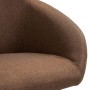 Swivel dining chairs 2 units brown fabric by vidaXL, dining chairs - Ref: Foro24-330524, Price: 133,99 €, Discount: %