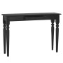 Mesa consola de madera maciza de caoba negro claro 110x30x75 cm de vidaXL, Mesas auxiliares - Ref: Foro24-332869, Precio: 120...