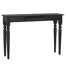 Mesa consola de madera maciza de caoba negro claro 110x30x75 cm de vidaXL, Mesas auxiliares - Ref: Foro24-332869, Precio: 112...