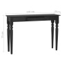 Mesa consola de madera maciza de caoba negro claro 110x30x75 cm de vidaXL, Mesas auxiliares - Ref: Foro24-332869, Precio: 112...