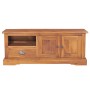 Solid teak wood TV cabinet 100x30x40 cm by vidaXL, TV Furniture - Ref: Foro24-332860, Price: 161,97 €, Discount: %