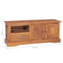 Solid teak wood TV cabinet 100x30x40 cm by vidaXL, TV Furniture - Ref: Foro24-332860, Price: 161,97 €, Discount: %