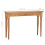 Solid mahogany wood console table 110x30x75 cm by vidaXL, Side tables - Ref: Foro24-332867, Price: 112,64 €, Discount: %