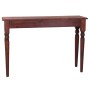 Mesa consola clásica de madera maciza caoba marrón 110x30x75cm de vidaXL, Mesas auxiliares - Ref: Foro24-332868, Precio: 125,...