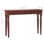 Mesa consola clásica de madera maciza caoba marrón 110x30x75cm de vidaXL, Mesas auxiliares - Ref: Foro24-332868, Precio: 125,...